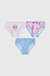 Calzón Niña Tripack Niña Print Celeste