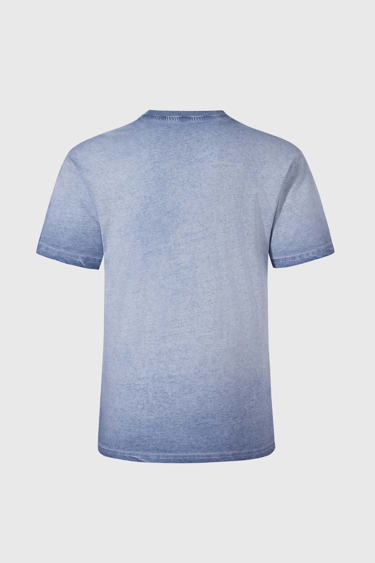 Polera Niño Lavado Print Azul