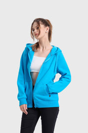 Polerón Mujer Hoodie Azul