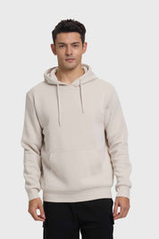 Polerón Hombre Hoodie Básico Beige