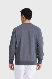Poleron gris marengo melange para hombre con estampado de Batmobile.