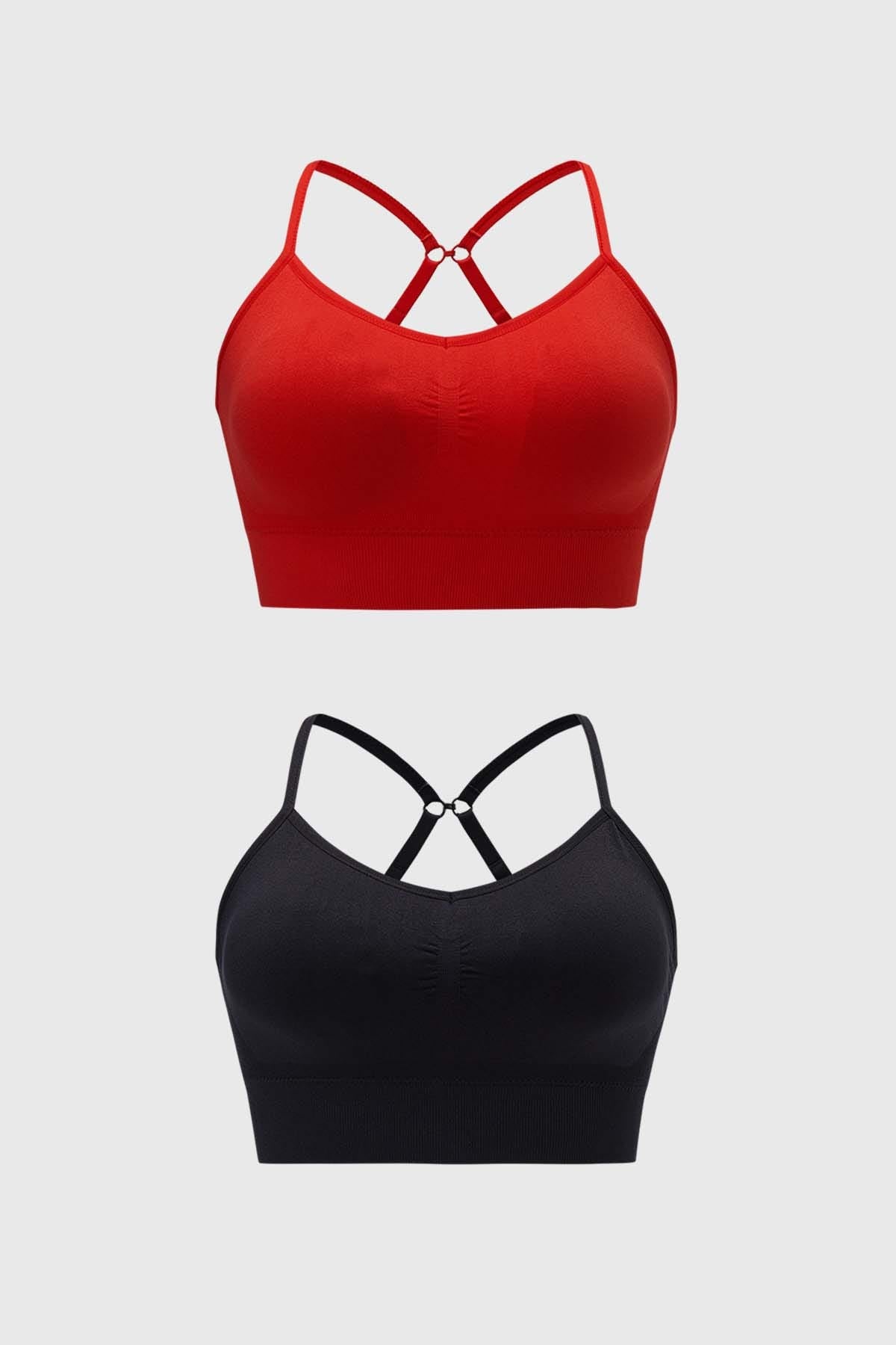 Sostén Mujer Bipack Peto Rojo