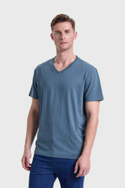 Polera Hombre Básica Verde Petróleo