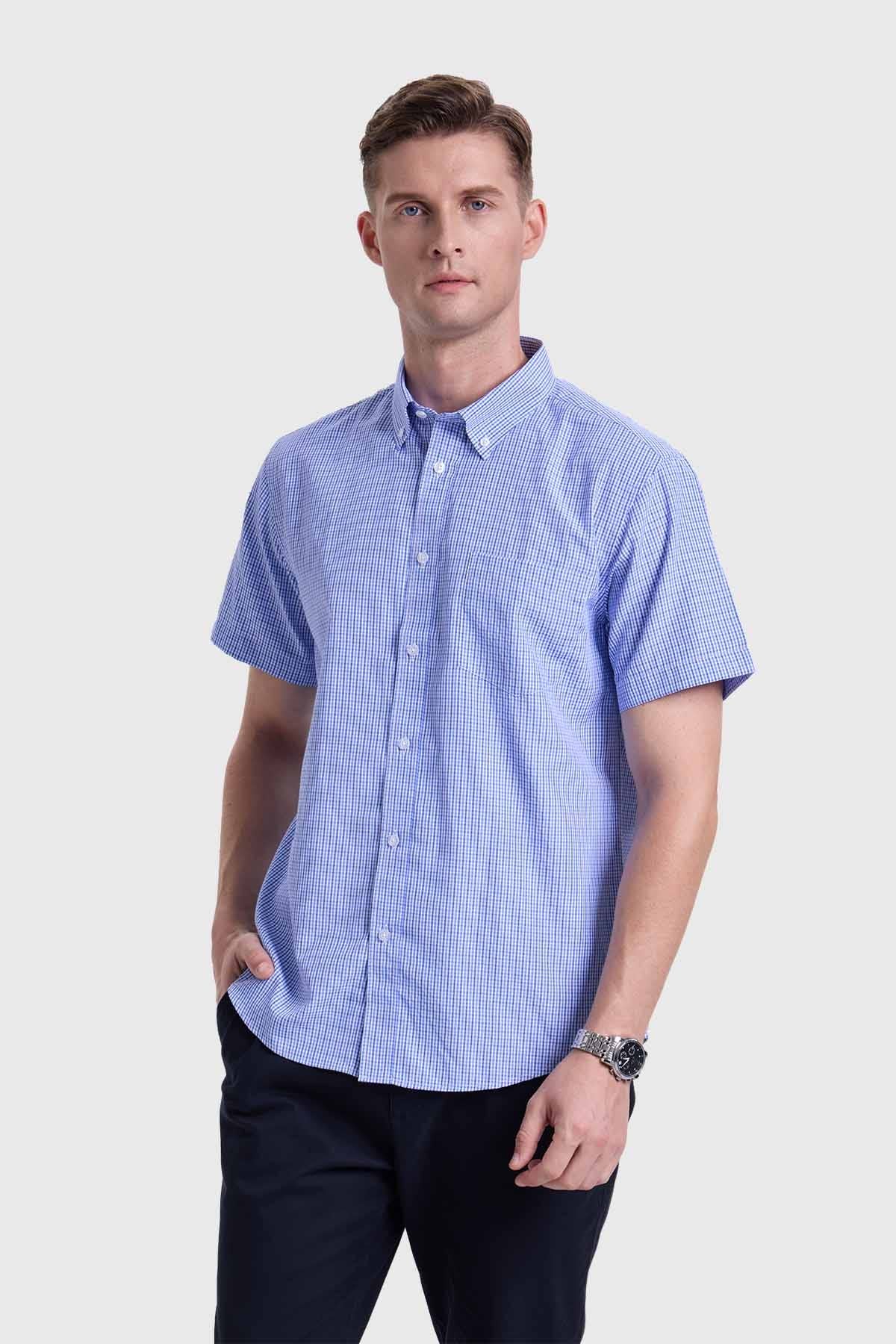 Camisa Hombre Azul
