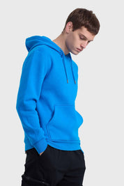 Polerón Hombre Hoodie Básico Azul