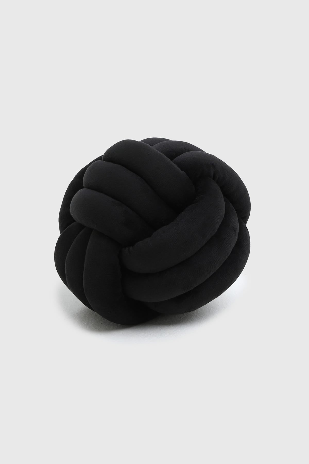 Cojín Velvet Nudo Negro