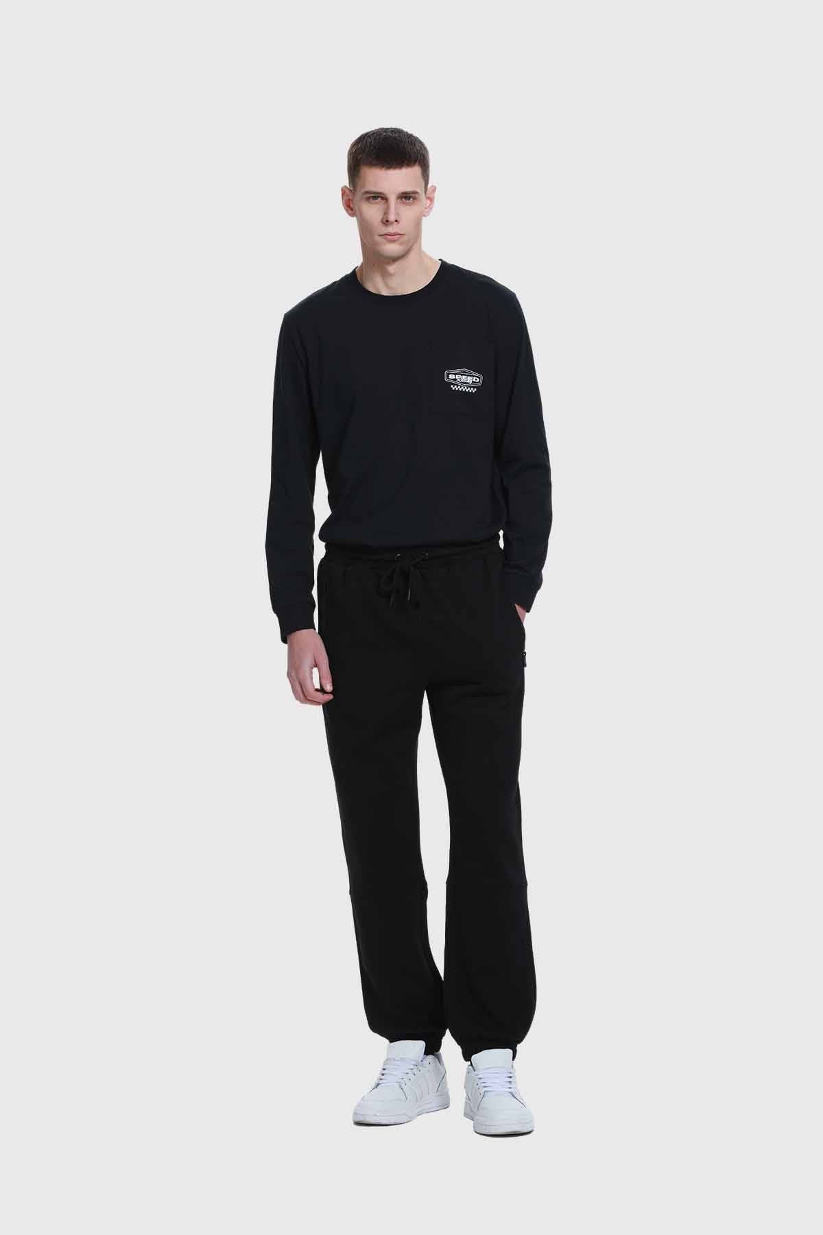 Pantalón Buzo Hombre Sport Negro