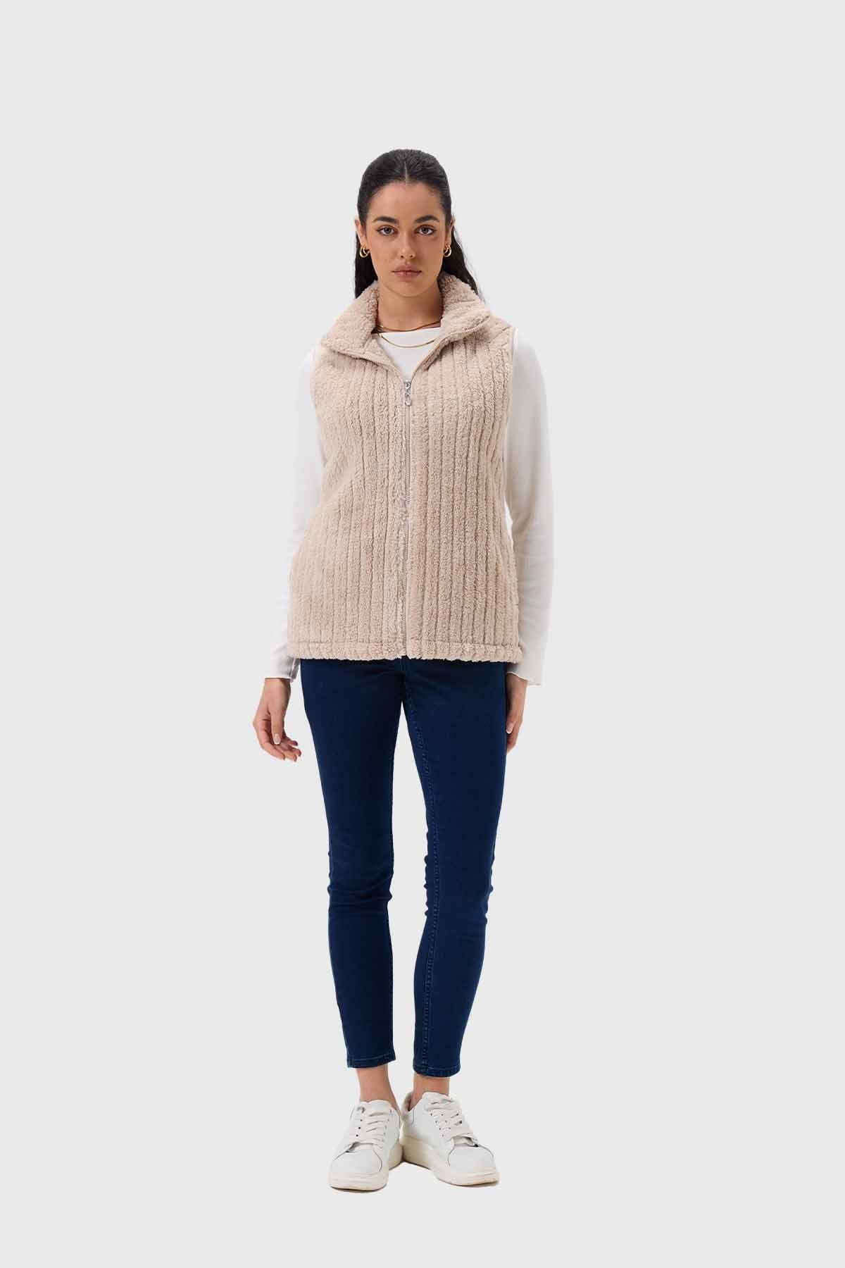 Polar Mujer Peludo Con Textura Arena