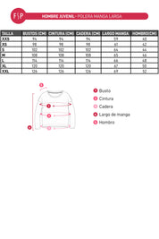 Polera Hombre Con Bolsillo Negro