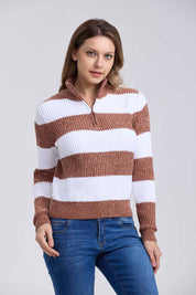 Sweater Mujer Tejido Beige