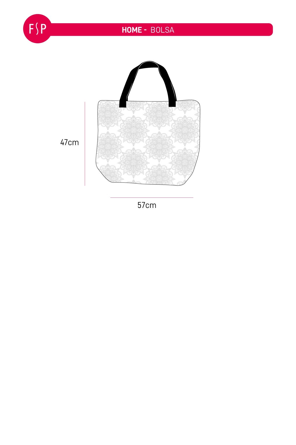 BOLSA UNISEX GRANDE PRINT AMARILLO