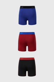 Boxer Hombre Tripack Largo Azul