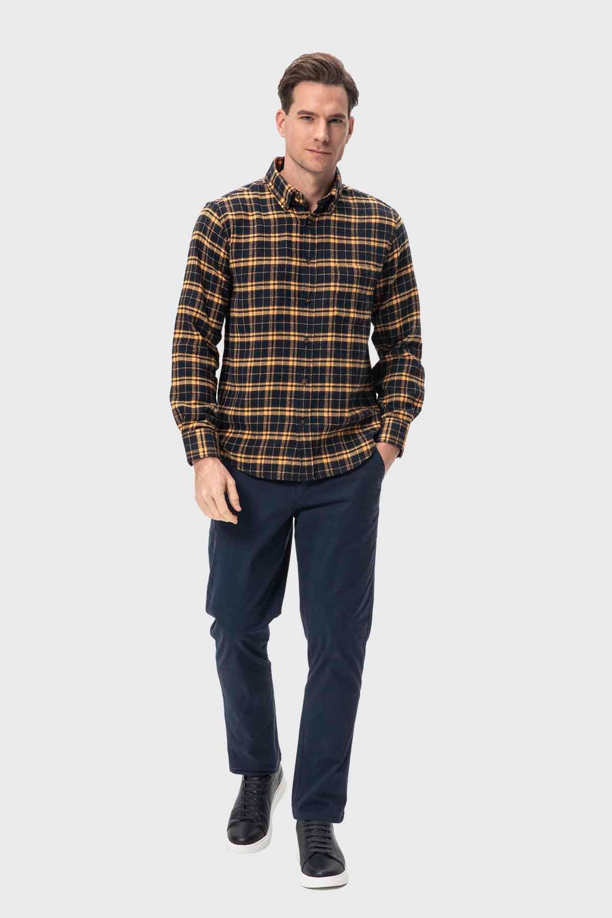 Camisa Hombre Básica Amarillo