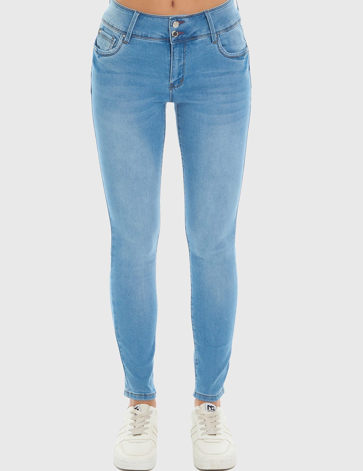 Jeans Mujer Skinny Kim Lavado Azul