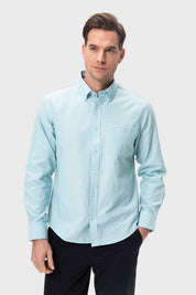 Camisa Hombre Oxford Verde