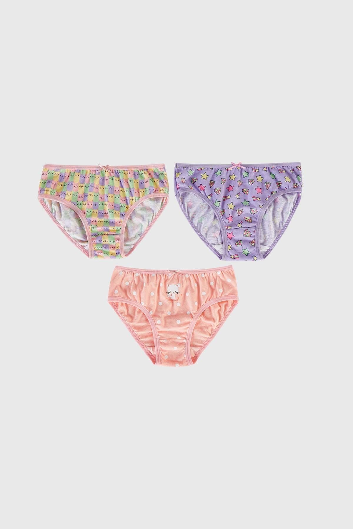 Calzón Niña Tripack Rosado