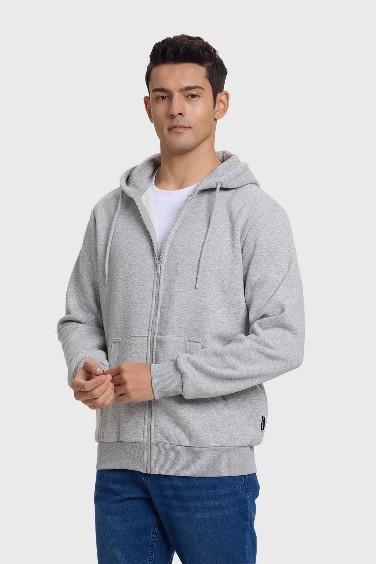 Polerón Hombre Gris