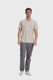 Polera Hombre Casual Básica Beige