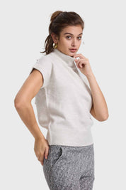 Sweater Mujer Crema