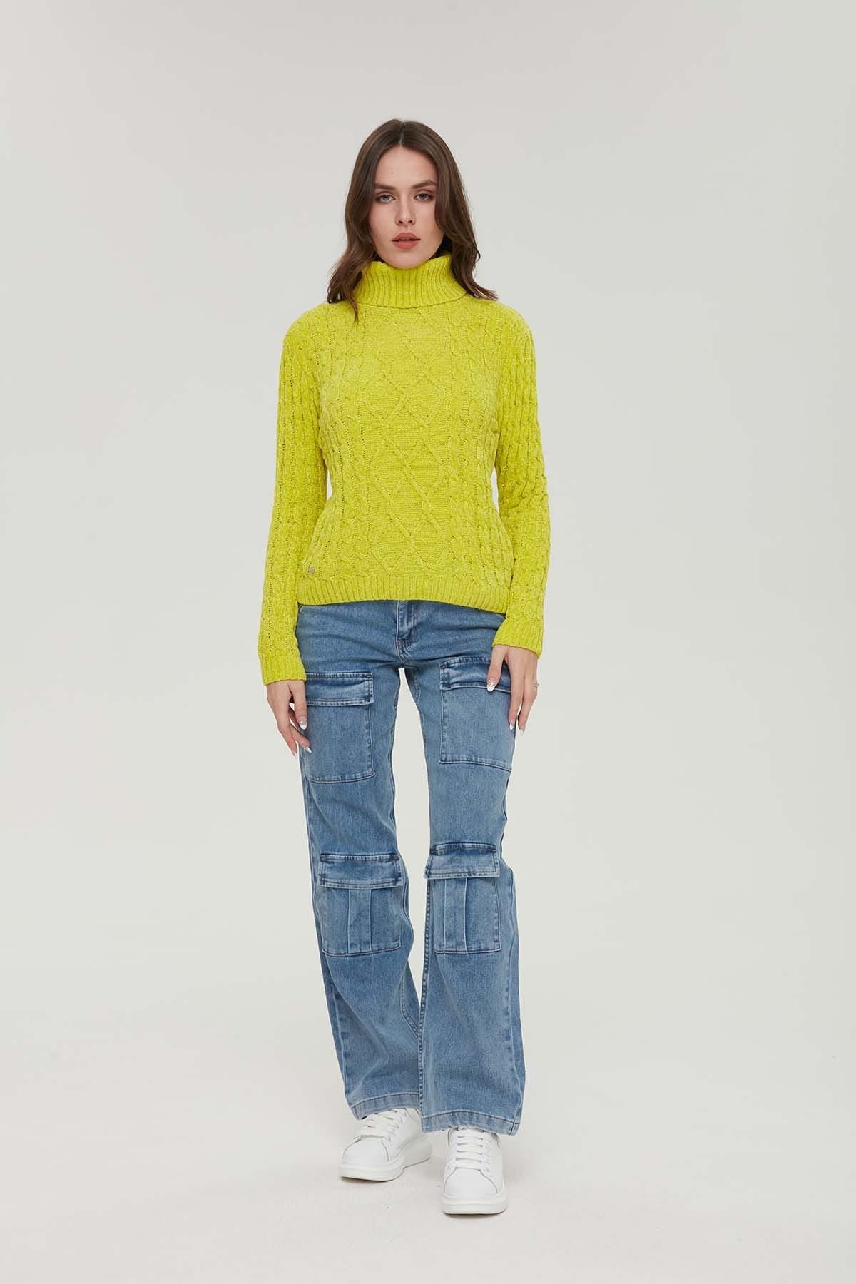 Sweater Mujer Tejido Verde