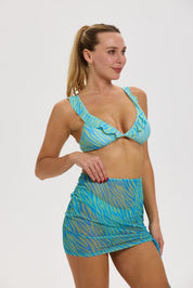 Falda Mujer Ajuste Lateral Aqua