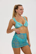 Falda Mujer Ajuste Lateral Aqua