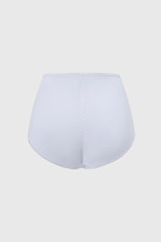 Calzón Mujer Tiro Alto Control Abdomen Corte Blanco