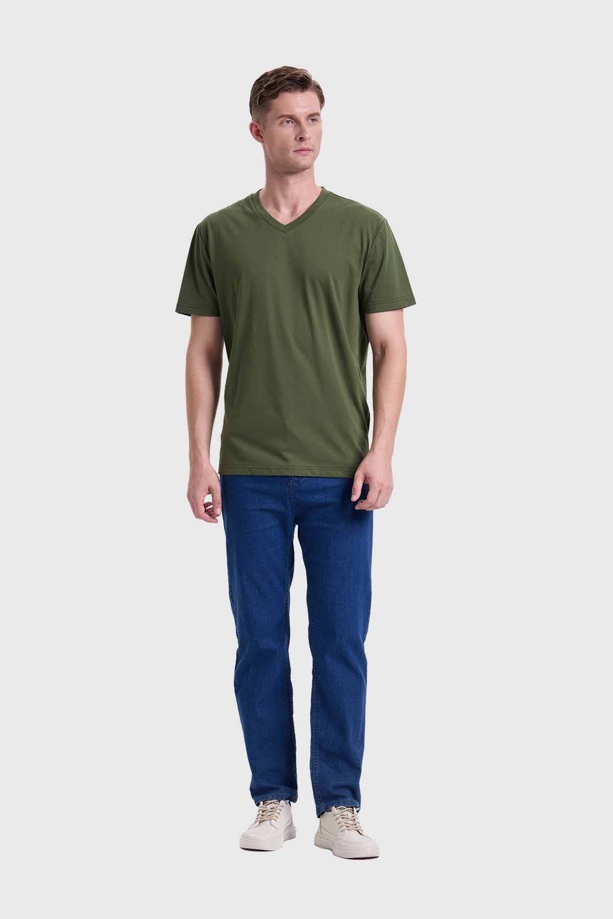Polera Hombre Básica Verde