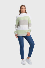 Sweater Mujer Bloques Verde