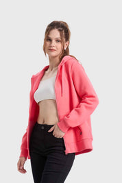 Polerón Mujer Hoodie Coral