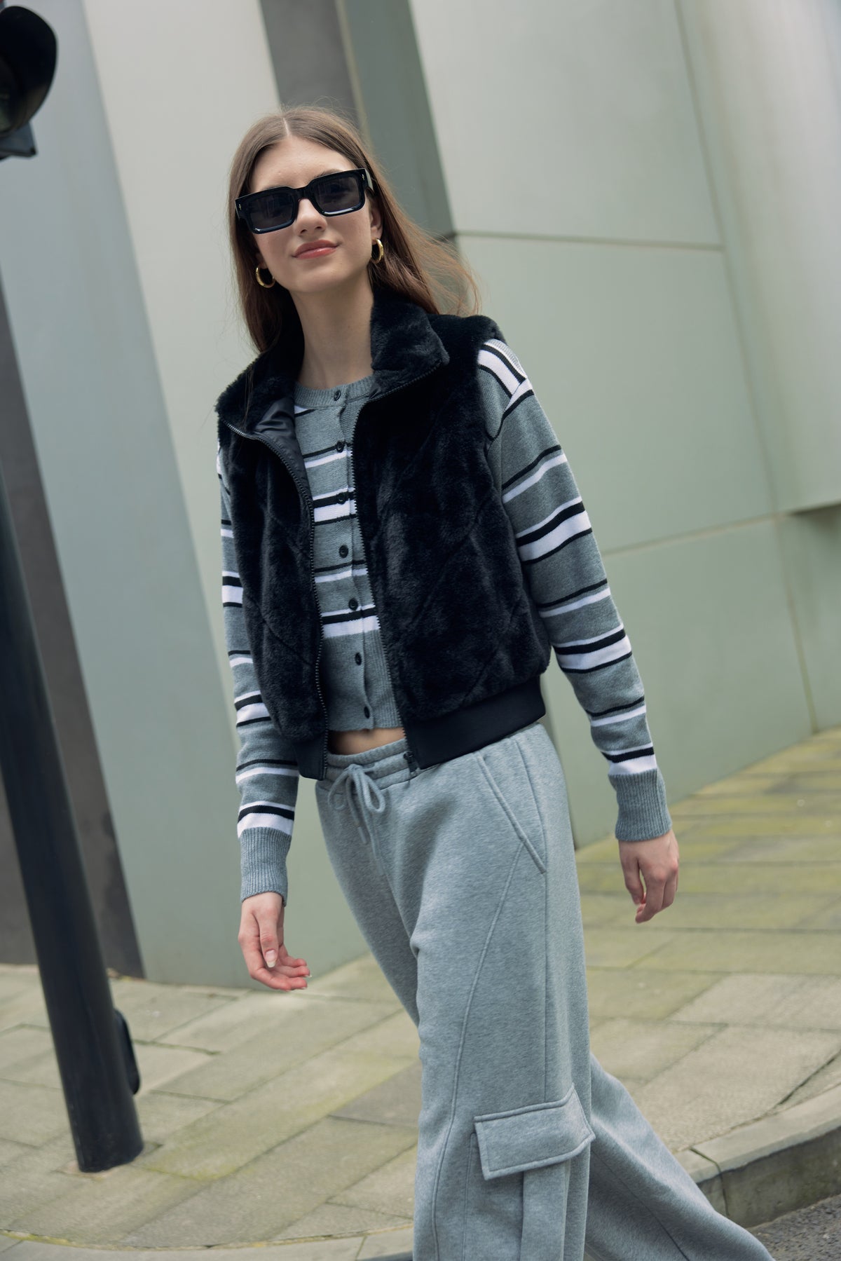 Chaqueta Mujer Regular Negro