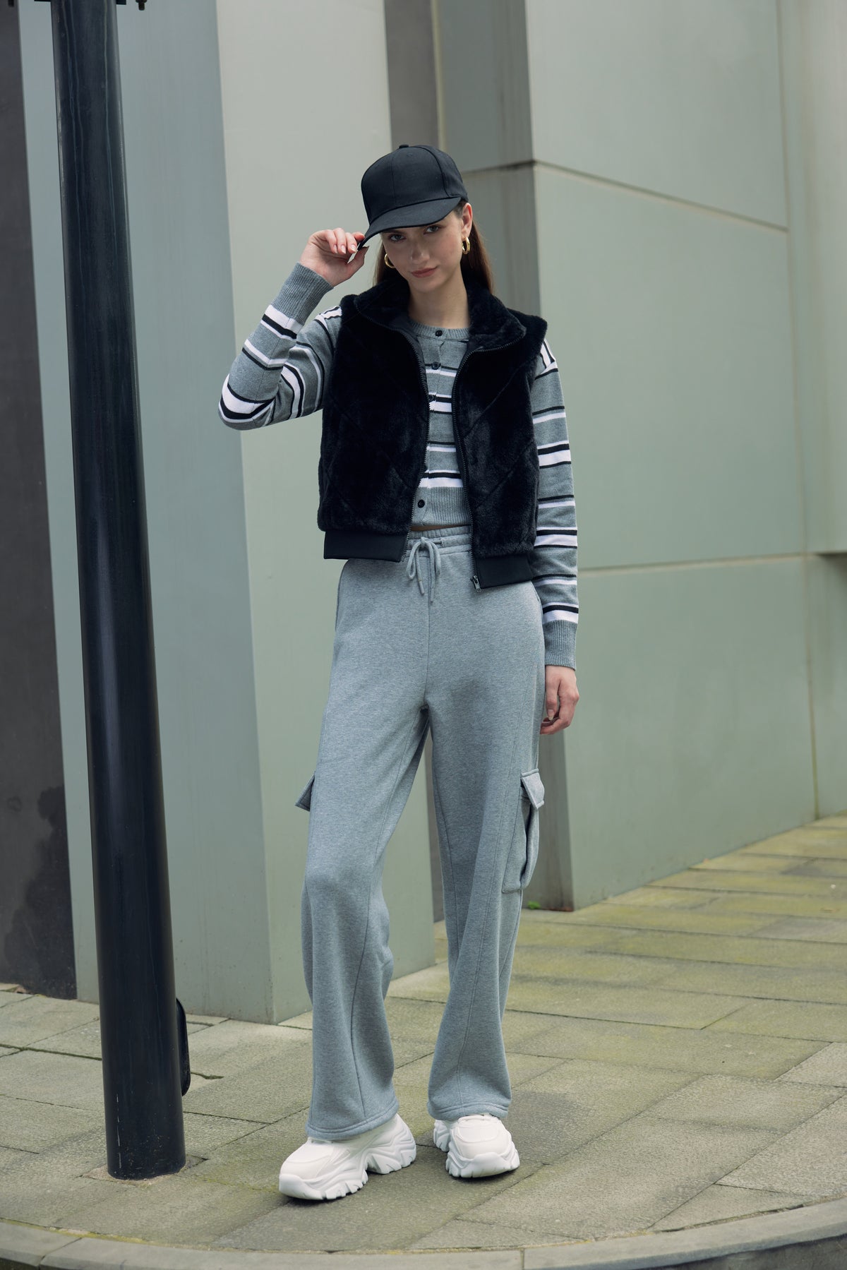 Chaqueta Mujer Regular Negro