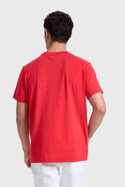 Polera Hombre Básica Con Bolsillo Rojotaliano