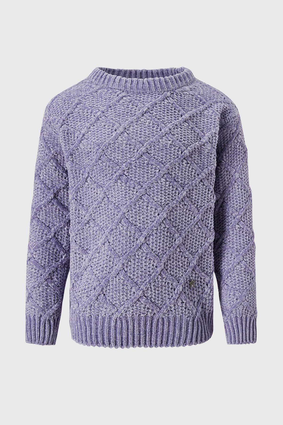 Sweater Niña Chenille Violeta