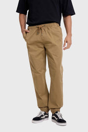 Pantalón Hombre Jogger Twill Camel