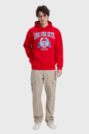Polerón Hombre College Rojo