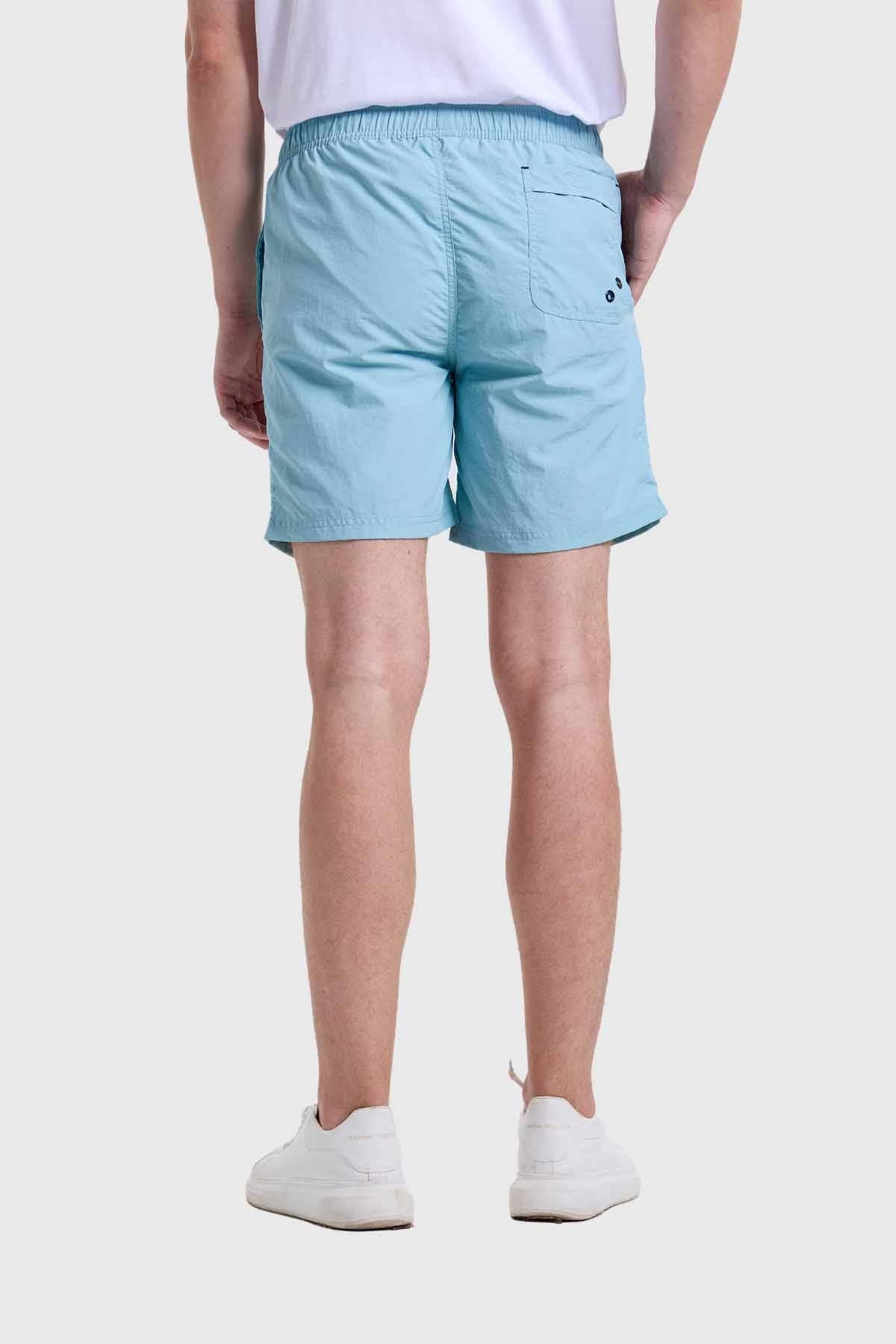 Short De Baño Hombre Celeste