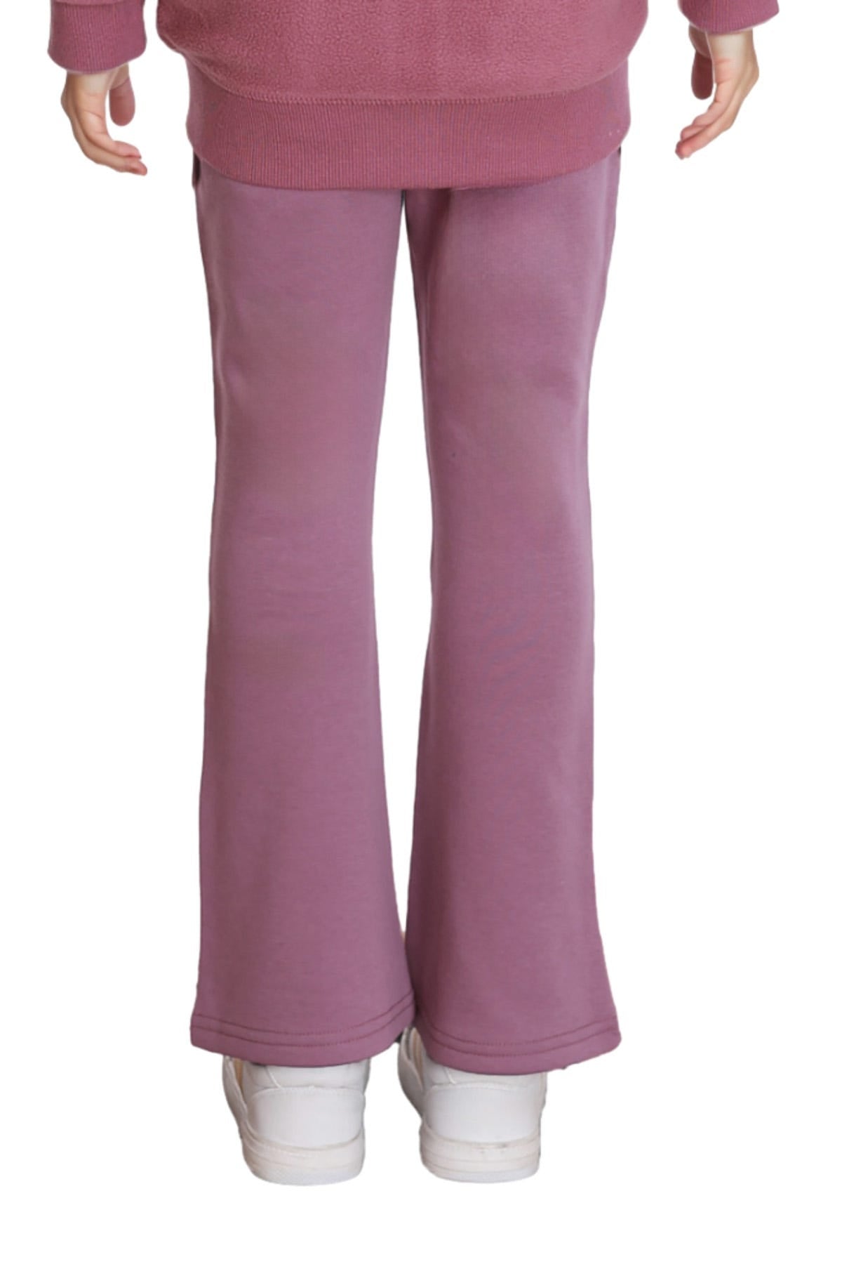 Pantalón Buzo Niña Flare Polar Interior Malva