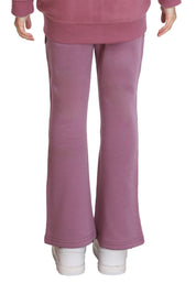Pantalón Buzo Niña Flare Polar Interior Malva