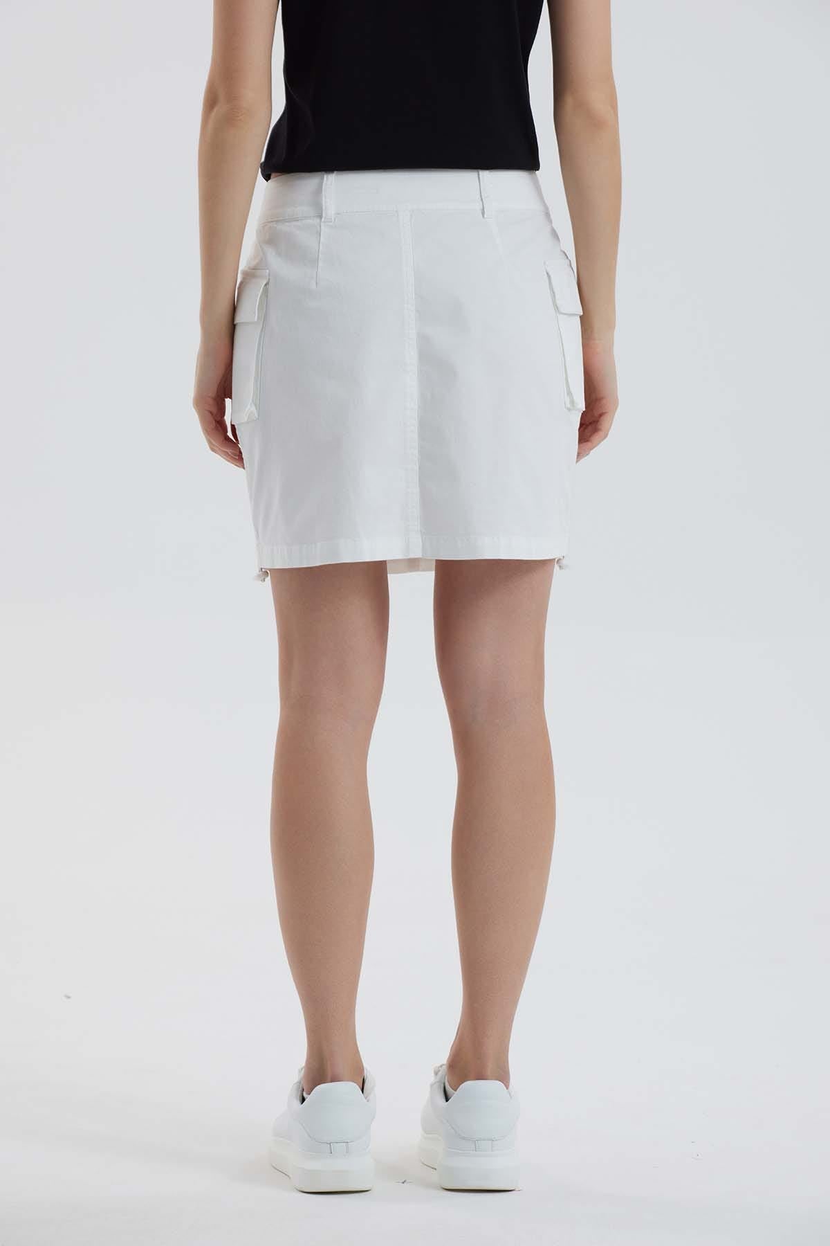 Falda Mujer Cargo Crudo