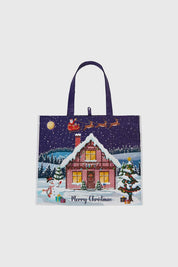 BOLSA HOME NAVIDEÑA ROSADO