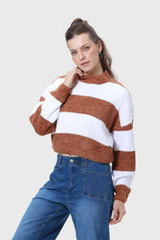 Sweater Mujer Chenille Café