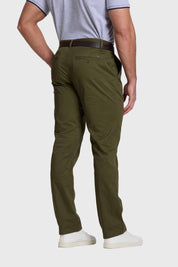 Pantalón Hombre Chino Cinturón Verde