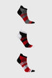Calceta Deportiva Hombre Tripack Hombre Rojo