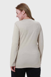 Polera Mujer Texturizada Beige