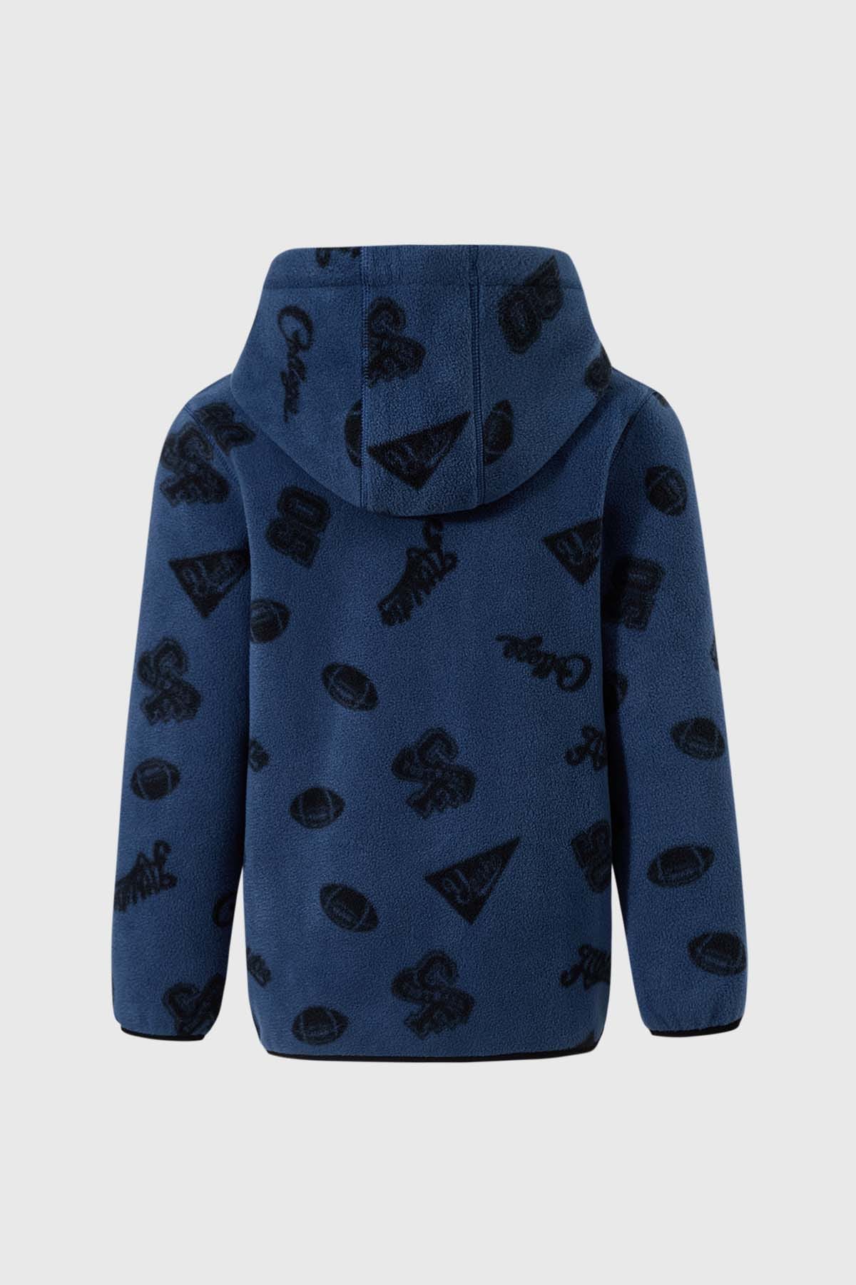 Polar Niño Con Bolsillos Azul
