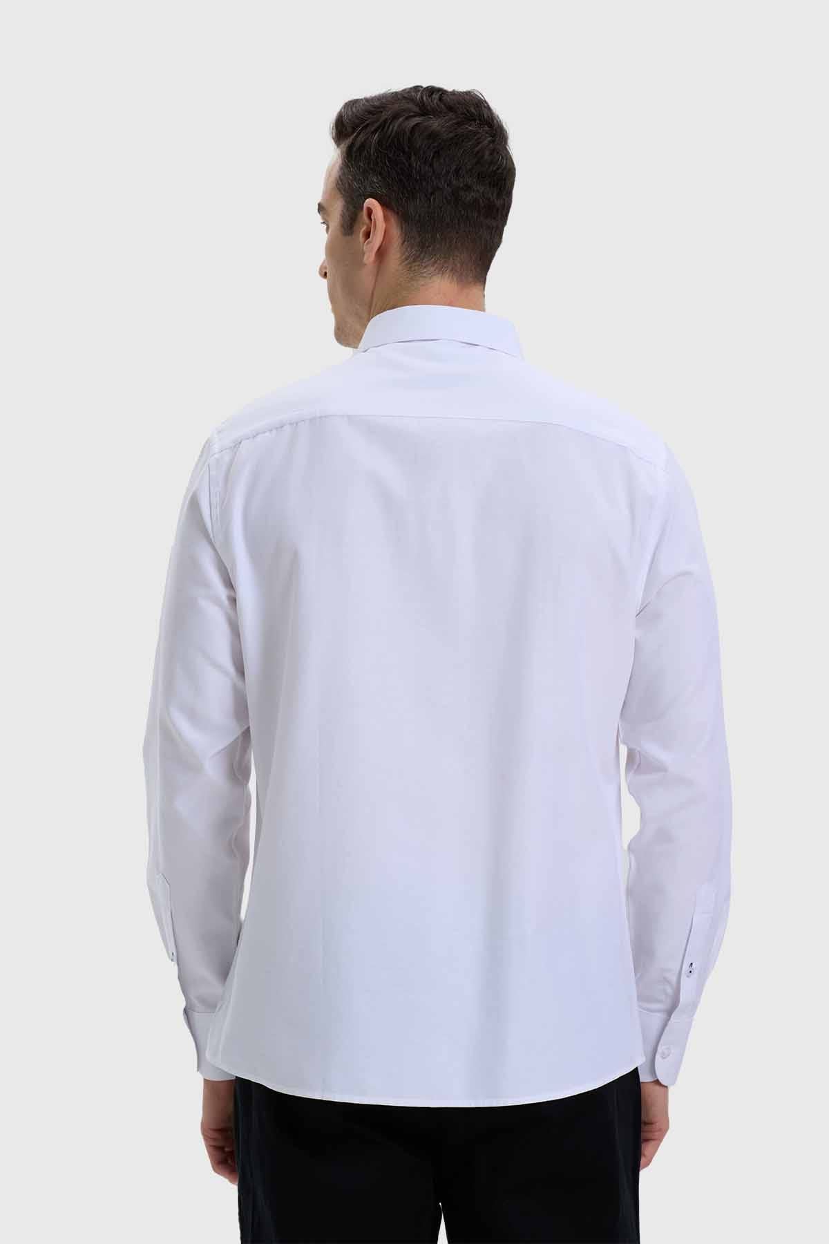 Camisa Hombre Oxford Blanco