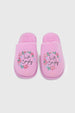 Pantufla Mujer Peludo Print Lila