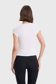 Polera Mujer Asimétrico Crudo