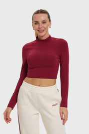 Polera Mujer Print Burdeo